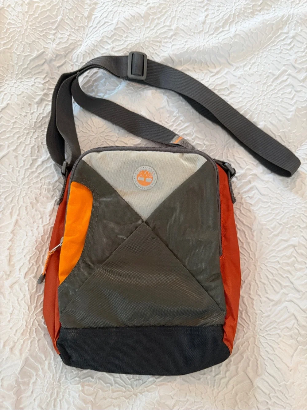 Timberland Olive, Orange & Gray Compact Crossbody Messenger